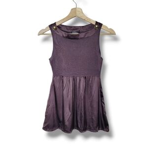 Bebe Vintage Y2K Brown Babydoll Top Size XS